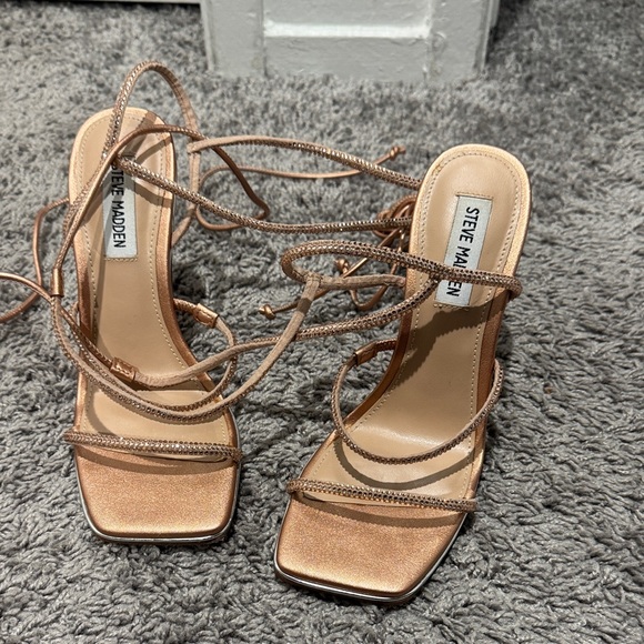 Steve Madden Shoes - Steve Madden Women's Bronze Strappy Heels